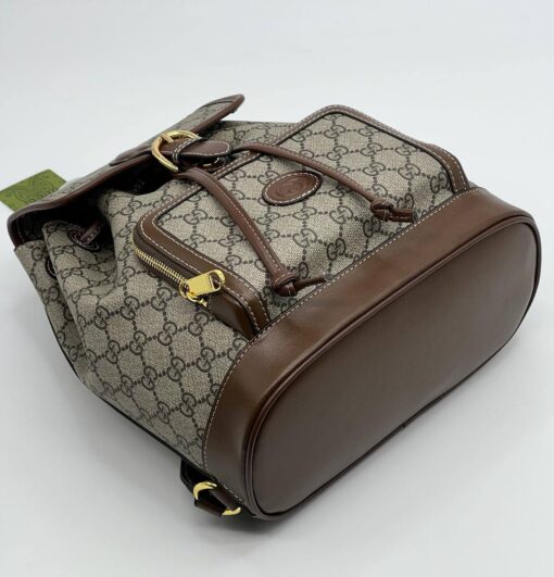 Рюкзак Gucci A123176 28/26/13 см коричнево-бежевый - фото 7