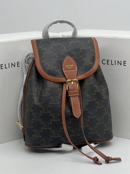 Рюкзак Celine A123204 21/18 см коричневый - фото 1