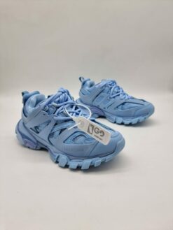 Женские кроссовки Balenciaga Track A123283 голубые - фото 7