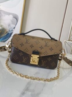 Женская сумка Louis Vuitton Pochette Metis Set 20/11 см A125214 коричневая - фото 5