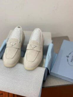 Туфли женские Prada Premium A123439 светло-бежевые
