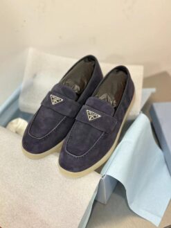Туфли женские Prada Premium A123450 тёмно-синие