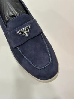 Туфли женские Prada Premium A123450 тёмно-синие - фото 6