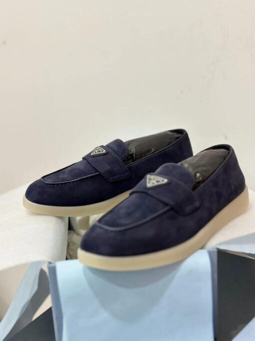 Туфли женские Prada Premium A123450 тёмно-синие - фото 3