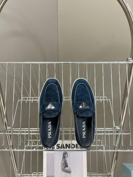 Туфли женские Prada Premium A123450 тёмно-синие - фото 4