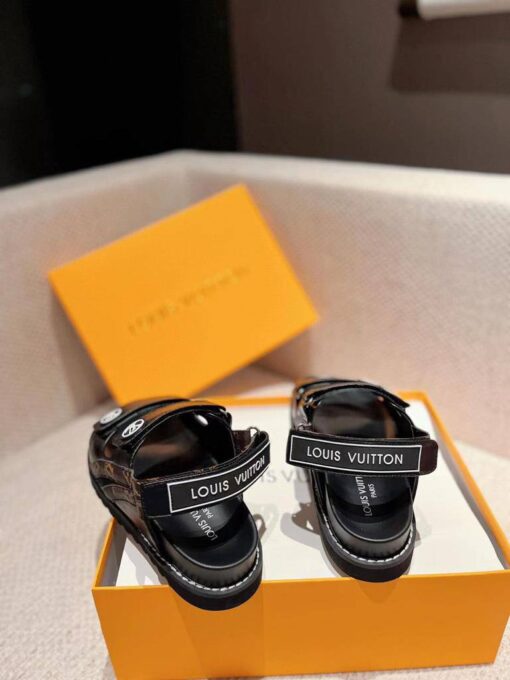 Сандалии женские Louis Vuitton Paseo A123556 чёрные - фото 3