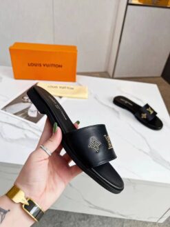 Шлёпанцы Louis Vuitton A123663 чёрные