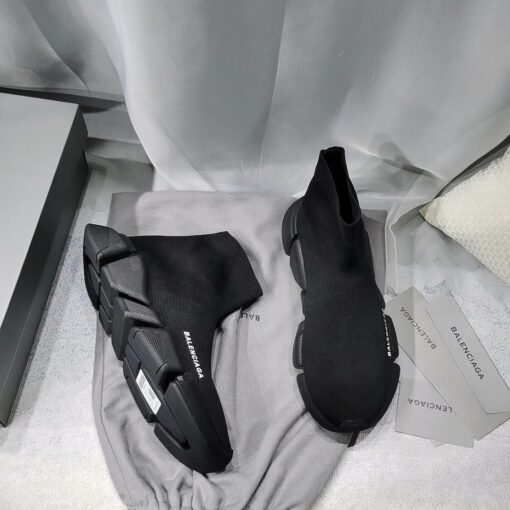 Кроссовки Balenciaga Speed Trainer Sock A123761 Black - фото 4