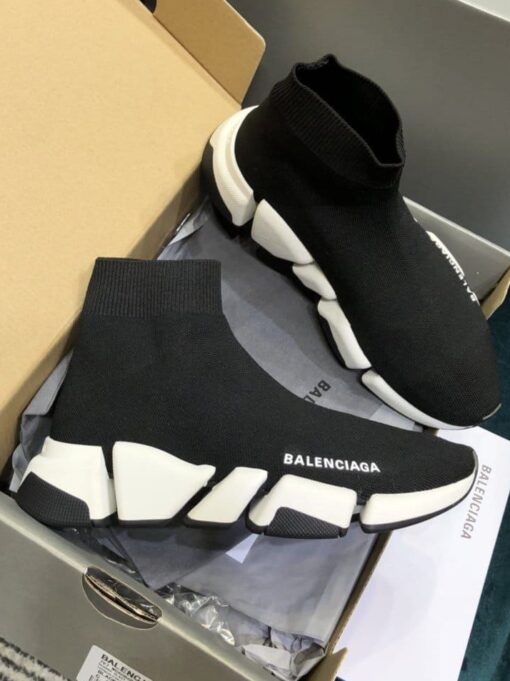 Кроссовки Balenciaga Speed Trainer Sock A123786 Black-White - фото 1