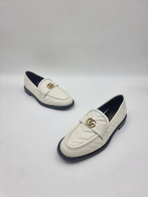Туфли женские Gucci A124035 белые - фото 4