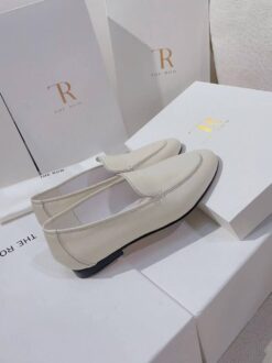 Туфли The Row Colette Loafer in Leather F1480N60 Premium White