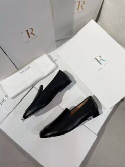 Туфли The Row Colette Loafer in Leather F1480N60 Premium Black