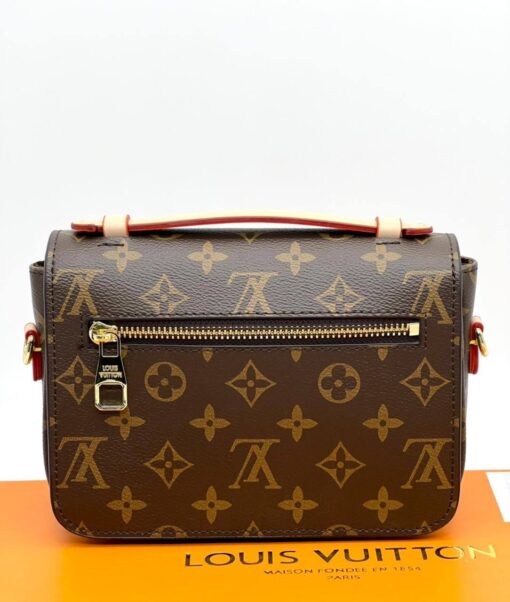 Женская сумка Louis Vuitton Pochette Metis 19/12 см A125129 коричневая - фото 5