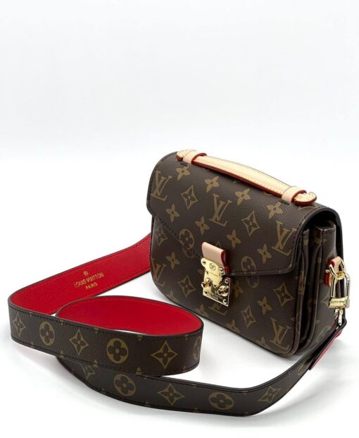 Женская сумка Louis Vuitton Pochette Metis 19/12 см A125129 коричневая - фото 6