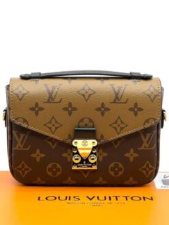 Женская сумка Louis Vuitton Pochette Metis 19/12 см A125141 коричневая - фото 9