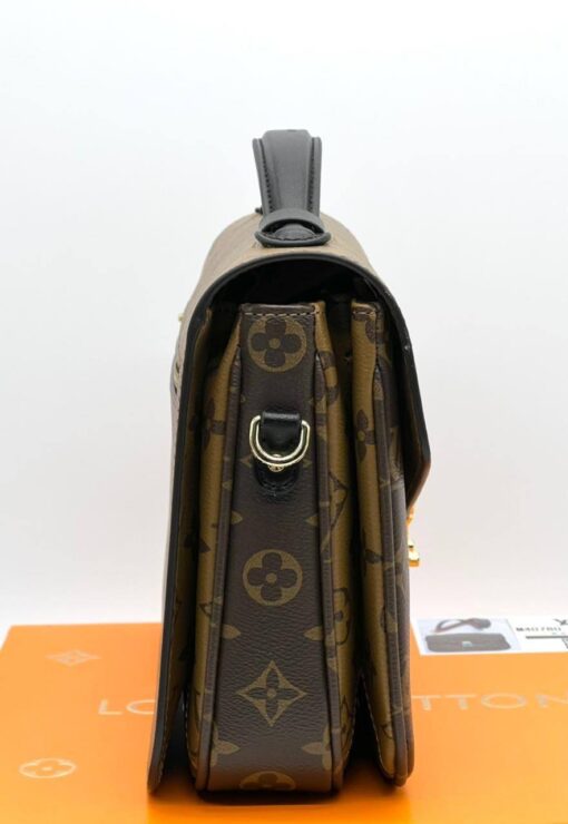 Женская сумка Louis Vuitton Pochette Metis 25/18 см A125144 коричневая - фото 4