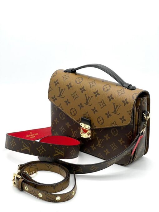 Женская сумка Louis Vuitton Pochette Metis 25/18 см A125144 коричневая - фото 6