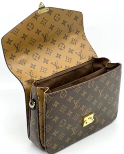 Женская сумка Louis Vuitton Pochette Metis 25/18 см A125144 коричневая