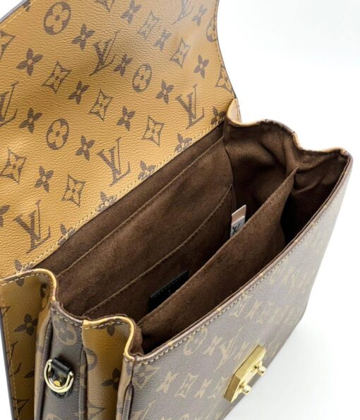 Женская сумка Louis Vuitton Pochette Metis 25/18 см A125144 коричневая - фото 10