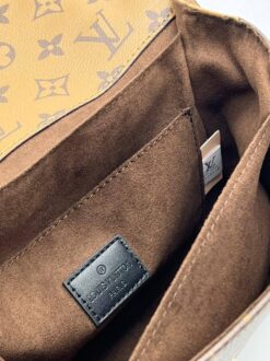 Женская сумка Louis Vuitton Pochette Metis 25/18 см A125144 коричневая