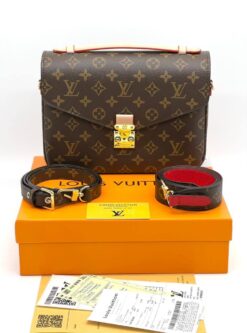 Женская сумка Louis Vuitton Pochette Metis 25/18 см A125157 коричневая