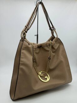 Женская сумка Gucci A125172 50/40 см бежевая - фото 8