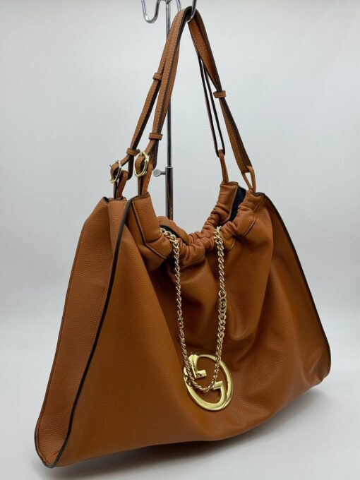 Женская сумка Gucci A125175 50/40 см каштановая - фото 1