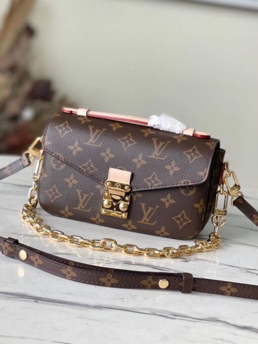 Женская сумка Louis Vuitton Pochette Metis Set 20/11 см A125204 коричневая - фото 1