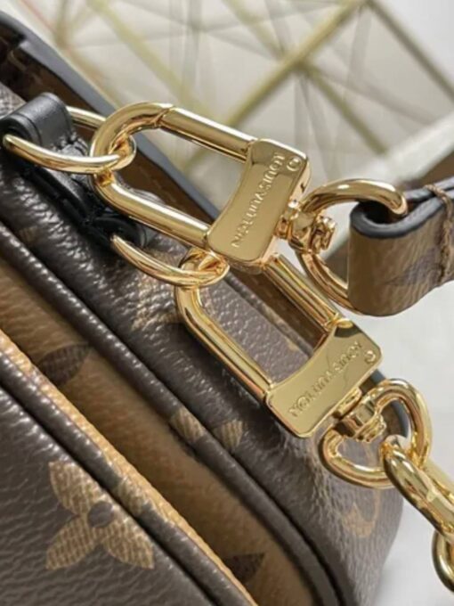 Женская сумка Louis Vuitton Pochette Metis Set 20/11 см A125214 коричневая - фото 4