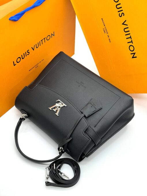 Женская сумка Louis Vuitton Lockme A125243 30/23 см чёрная - фото 2