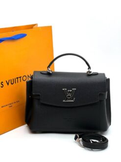 Женская сумка Louis Vuitton Lockme A125253 25/18 см чёрная - фото 14
