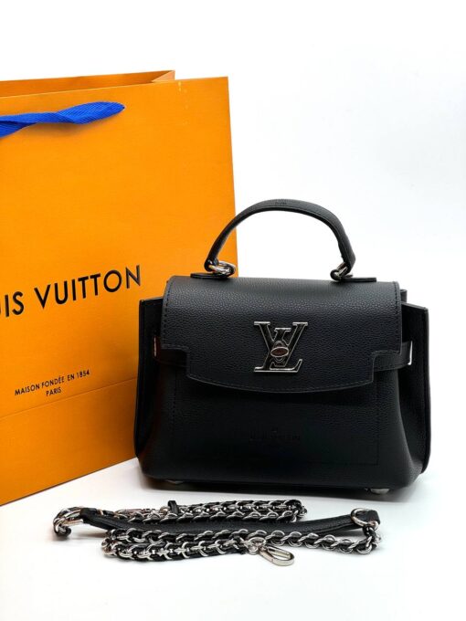 Женская сумка Louis Vuitton Lockme A125261 22/16 см чёрная - фото 1