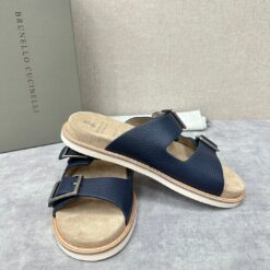 Шлёпанцы Brunello Cucinelli мужские A126145 синие