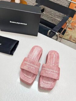 Шлепанцы Alexander Wang Platform Float Slide A126640 розовые