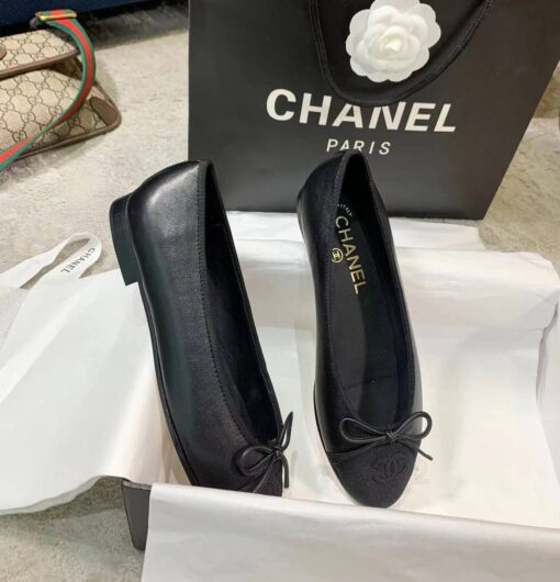 Балетки Chanel Ballet Flats G02819 Premium Black - фото 2