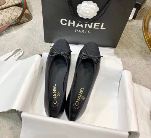 Балетки Chanel Ballet Flats G02819 Premium Black - фото 3