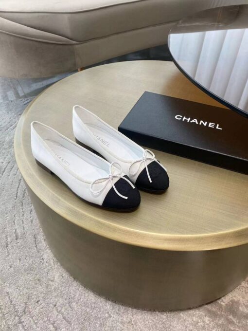 Балетки Chanel Ballet Flats G02819 Premium White - фото 2