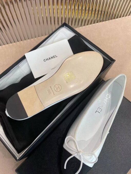 Балетки Chanel Ballet Flats G02819 Premium White - фото 1