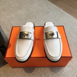 Шлёпанцы женские Hermes A126890 белые