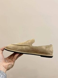 Мокасины The Row Canal Loafer in Suede F1258L74 Premium Beige