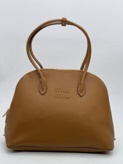 Сумка Miu Miu Leather (два размера 32/18 и 38/27 см) коричневая