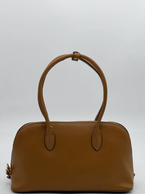 Сумка Miu Miu Leather (два размера 32/18 и 38/27 см) коричневая - фото 6