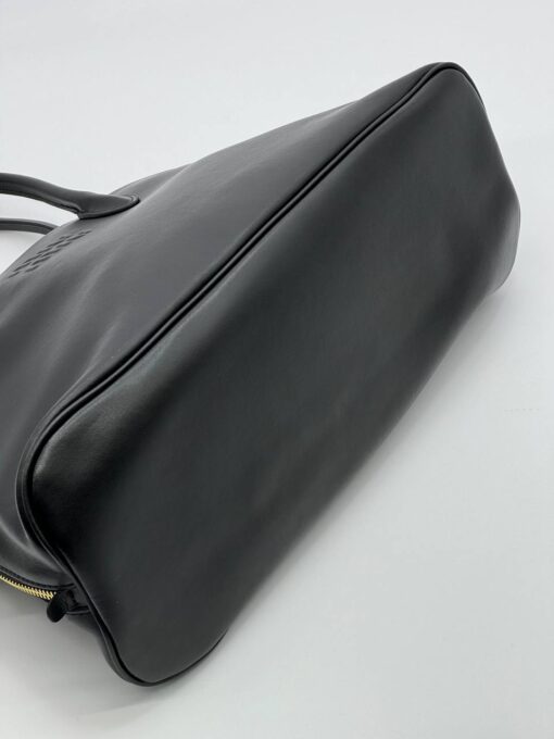 Сумка Miu Miu Leather (два размера 32/18 и 38/27 см) чёрная - фото 7