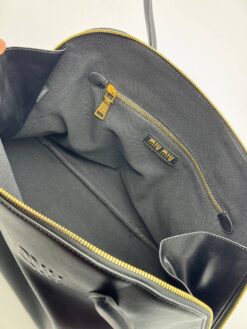 Сумка Miu Miu Leather (два размера 32/18 и 38/27 см) чёрная