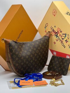 Женская сумка Louis Vuitton Loop Hobo 35/23/9 см A127583 коричневая