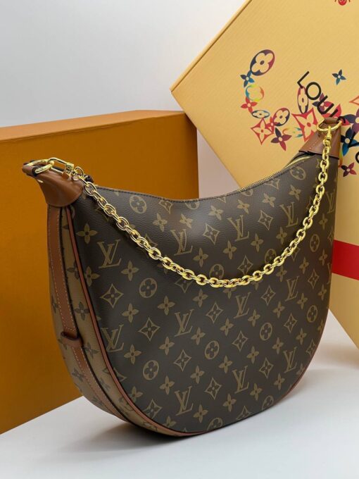 Женская сумка Louis Vuitton Loop Hobo 35/23/9 см A127583 коричневая - фото 3