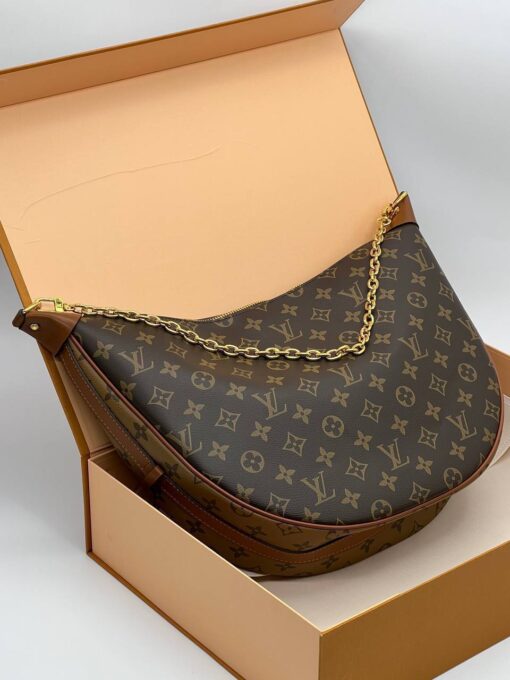 Женская сумка Louis Vuitton Loop Hobo 35/23/9 см A127583 коричневая - фото 4