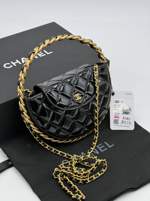 Женская сумка Chanel 22/14 см A127593 черная - фото 1