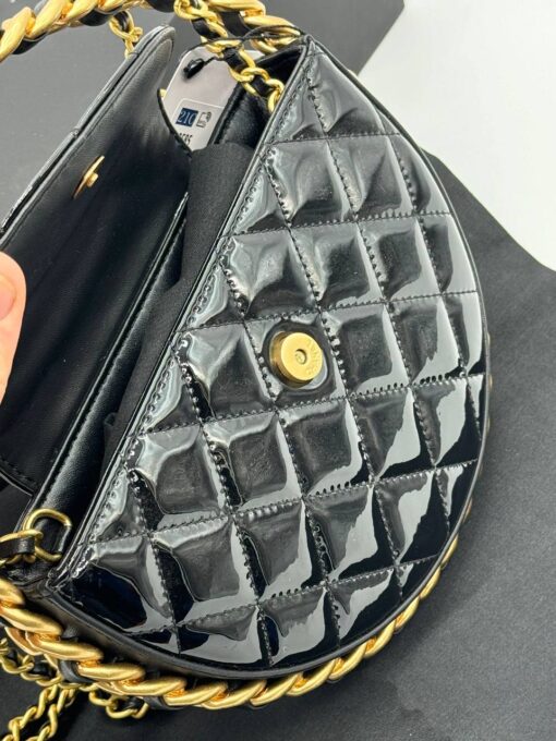 Женская сумка Chanel 22/14 см A127593 черная - фото 4