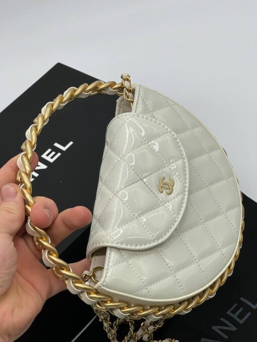 Женская сумка Chanel 22/14 см A127600 белая - фото 3